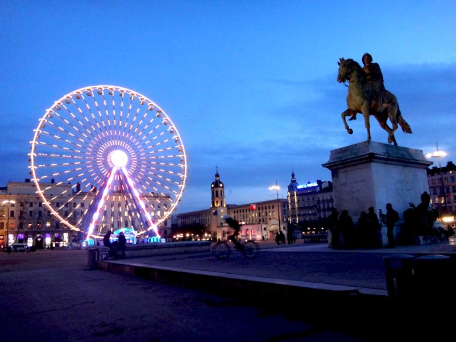 La place Bellecour Lyon France