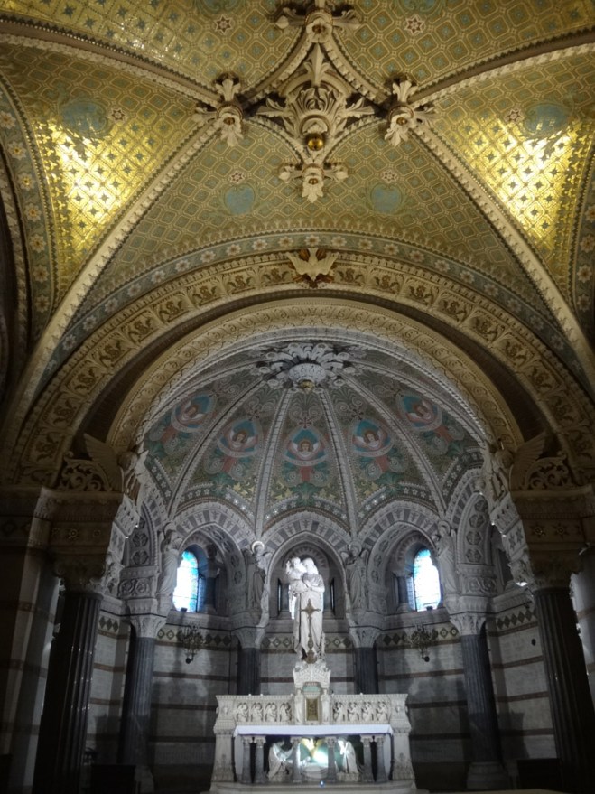 inside the fourvière basilica lyon france
