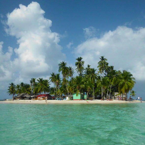 The dreamed island of Franklin at San Blas Panama